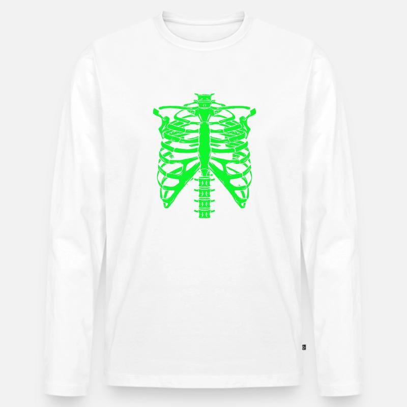Halloween Skeleton - Männer Premium Bio Langarmshirt - undefined