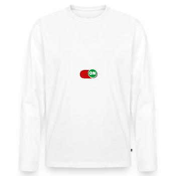 Interior Designer Mode On Architect Architecture - Männer Premium Bio Langarmshirt - Weiß - Vorne - Nico (187cm)