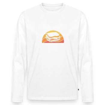 Il n’y a pas de place pour B.S dans ma vie Bologna Sandwic - T-shirt manches longues Premium bio Homme - blanc - Devant - Nico (187cm)