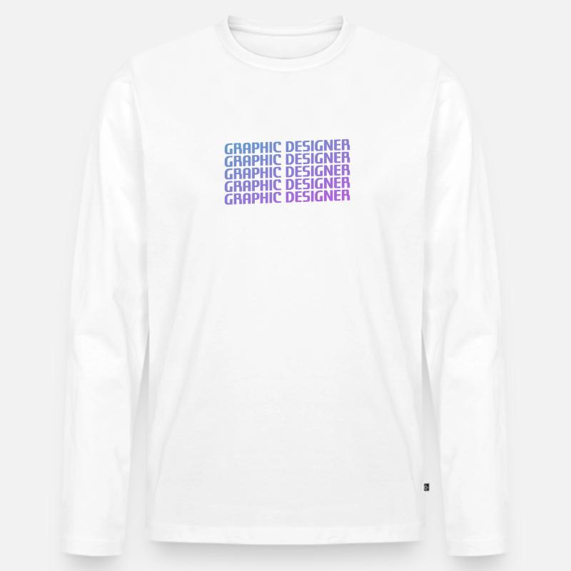 Retro Graphic Designer Graphic Design - Männer Premium Bio Langarmshirt - undefined