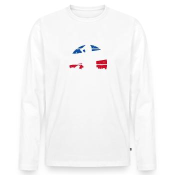 Drapeau Français Apiculture Apiculteur - Männer Premium Bio Langarmshirt - Weiß - Vorne - Nico (187cm)