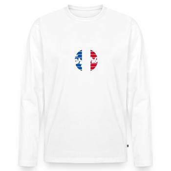 Forgeron L'Homme Le Myte La Légende Forge - T-shirt manches longues Premium bio Homme - blanc - Devant - Nico (187cm)