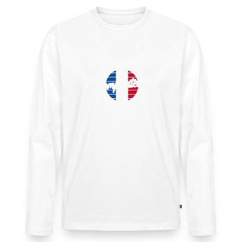 Compositeur L'Homme Le Mythe, La Légende - T-shirt manches longues Premium bio Homme - blanc - Devant - Nico (187cm)