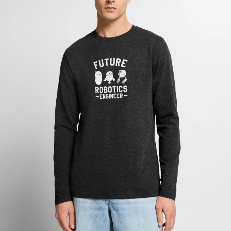 Future Robotics Engineer Science Engineering Men's Premium Organic Long Sleeve Shirt