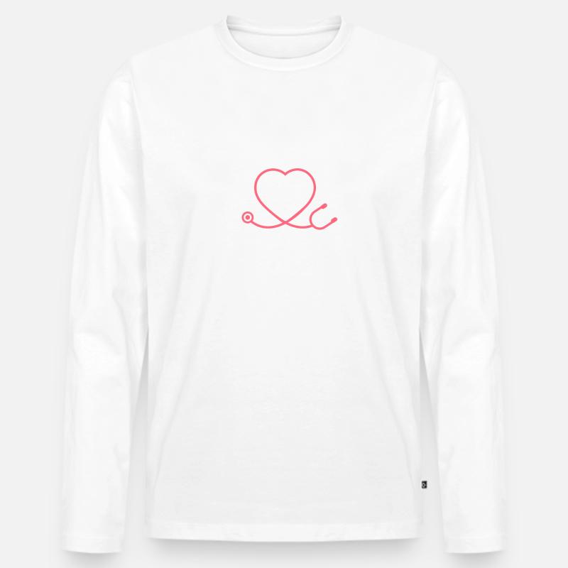 Pensionierte OP-Krankenschwester ODER Ruhestandsschwestern - Männer Premium Bio Langarmshirt - undefined