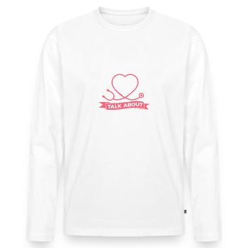 I'm Just Here To Talk About New Born Babies NICU - Men's Premium Organic Long Sleeve Shirt - white - Front - Nico (187cm)