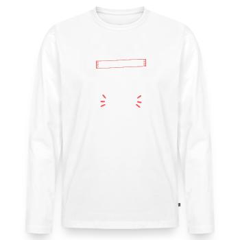 Because I Am A Forensic Nurse That's Why RN Nurses - Men's Premium Organic Long Sleeve Shirt - white - Front - Nico (187cm)