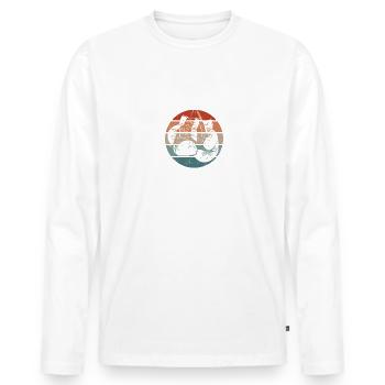 Je Peux Pas J'ai Boxe Boxeur - T-shirt manches longues Premium bio Homme - blanc - Devant - Nico (187cm)