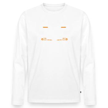 Je suis un plombier pas un magicien plombiers de plomberie - T-shirt manches longues Premium bio Homme - blanc - Devant - Nico (187cm)
