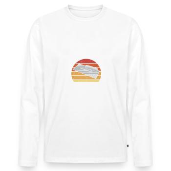 Because I Am A Drywall Finisher That's Why - Men's Premium Organic Long Sleeve Shirt - white - Front - Nico (187cm)