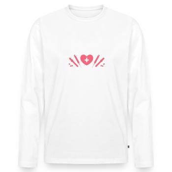 You're Looking At A Future Allergist Allergology - Men's Premium Organic Long Sleeve Shirt - white - Front - Nico (187cm)