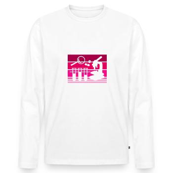 Female Epidemiologists Do It Best Epidemiology - Men's Premium Organic Long Sleeve Shirt - white - Front - Nico (187cm)