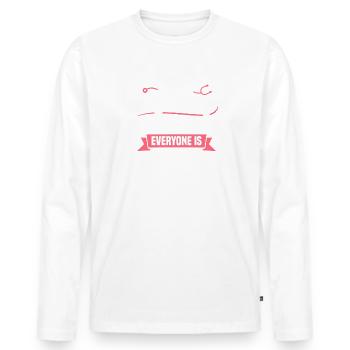 Je suis ce gynécologue légendaire que tout le monde est - T-shirt manches longues Premium bio Homme - blanc - Devant - Nico (187cm)