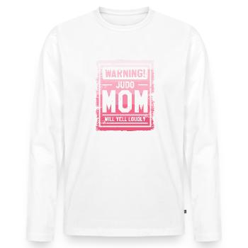 Ich bin die verrückte Reha-Krankenschwester, die dich vor RN gewarnt hat - Männer Premium Bio Langarmshirt - Weiß - Vorne - Nico (187cm)
