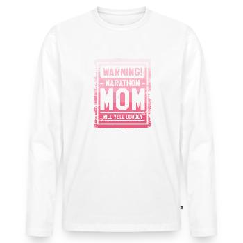 Ich bin die verrückte Reha-Krankenschwester, die dich vor RN gewarnt hat - Männer Premium Bio Langarmshirt - Weiß - Vorne - Nico (187cm)