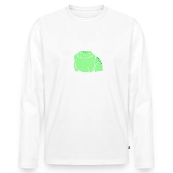 I Just Freaking Love Frogs Ok Frog Lover - Men's Premium Organic Long Sleeve Shirt - white - Front - Nico (187cm)