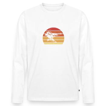 I'm The Crazy Rehab Nurse They Warned You About RN - Men's Premium Organic Long Sleeve Shirt - white - Front - Nico (187cm)