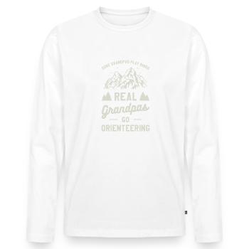 Manche Opas spielen Bingo Echte Opas Go - Männer Premium Bio Langarmshirt - Weiß - Vorne - Nico (187cm)