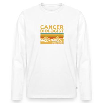 Vintage Krebsbiologe Sonderausgabe Biologie - Männer Premium Bio Langarmshirt - Weiß - Vorne - Nico (187cm)
