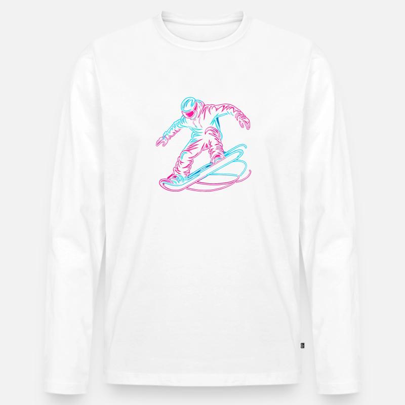 Snowboarding Snowboard Snowboarder - Männer Premium Bio Langarmshirt - undefined