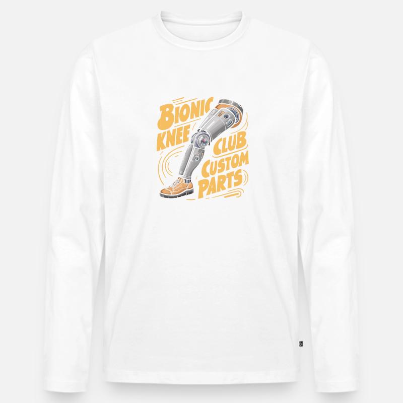 Bionic Custom Parts Knie Keulengelenkersatz - Männer Premium Bio Langarmshirt - undefined