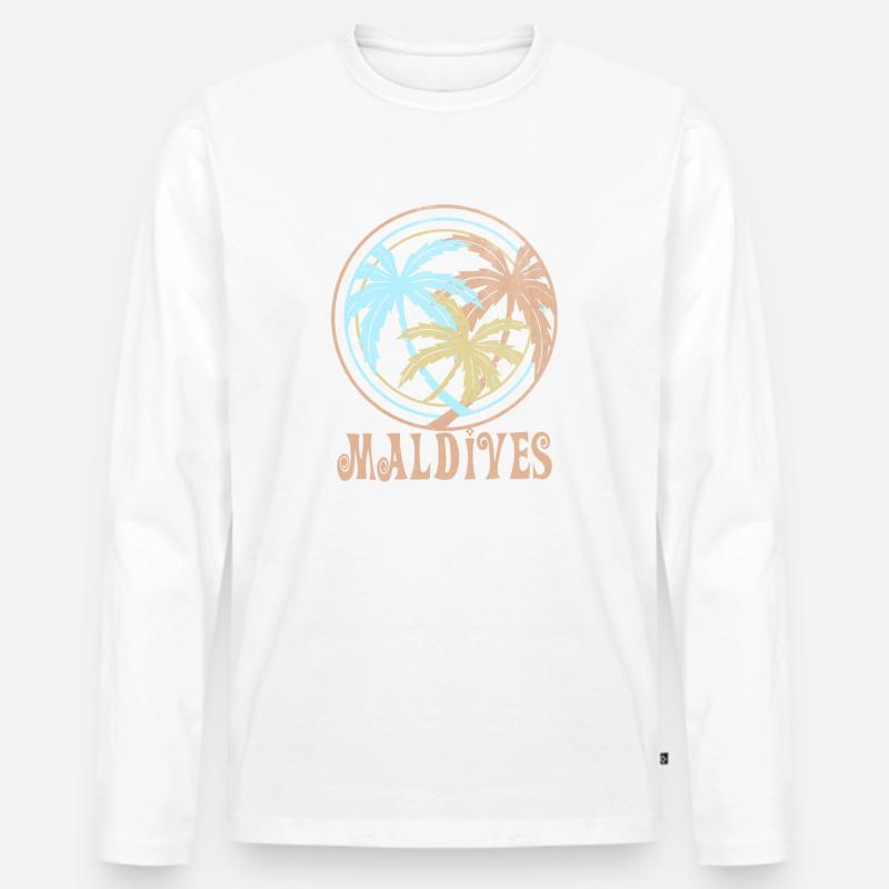 Malediven - Männer Premium Bio Langarmshirt - undefined