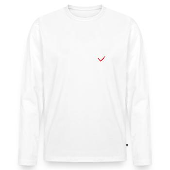 TO DO LISTE DEINE MUTTER - Männer Premium Bio Langarmshirt - Weiß - Vorne - Nico (187cm)