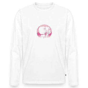 Just A Girl Who Loves Boxing, Boxerin - Männer Premium Bio Langarmshirt - Weiß - Vorne - Nico (187cm)