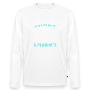 Flipperautomat Acarde Flippersammler Geschenk - Männer Premium Bio Langarmshirt - Weiß - Vorne - Nico (187cm)