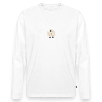 Ghosttown University, Halloween Schule - Männer Premium Bio Langarmshirt - Weiß - Vorne - Nico (187cm)