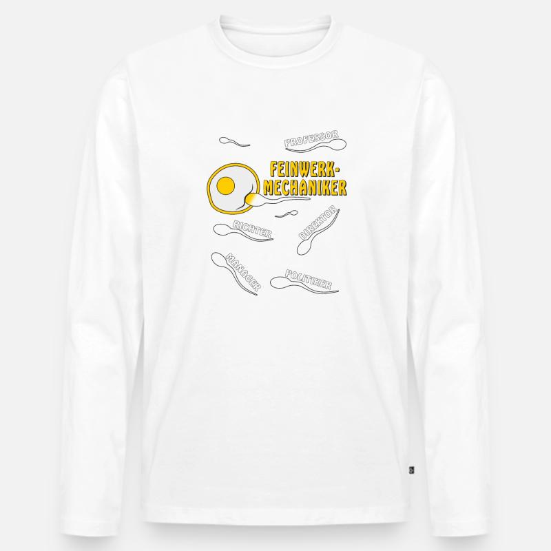 FEINWERKMECHANIKER - Männer Premium Bio Langarmshirt - Weiß