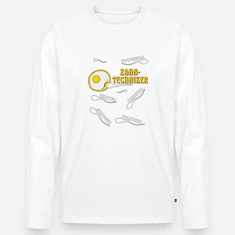 ZAHNTECHNIKER - Männer Premium Bio Langarmshirt - Weiß