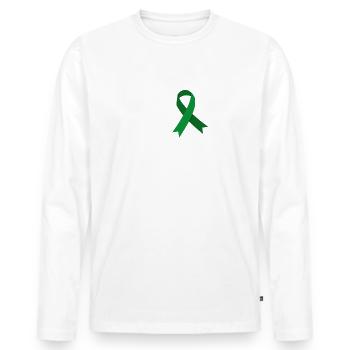 I Won Cancer, Leberkrebs Überlebender - Männer Premium Bio Langarmshirt - Weiß - Vorne - Nico (187cm)