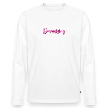 Downsizing Squad, Magenbypass-Operation - Männer Premium Bio Langarmshirt - Weiß - Vorne - Nico (187cm)