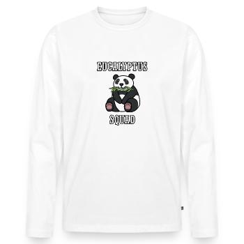 Eucalyptus Squad | - T-shirt manches longues Premium bio Homme - blanc - Devant - Nico (187cm)