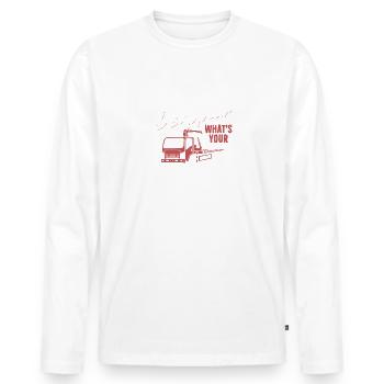 I Make Cars Disappear What 's Your Superpower, Tow - Männer Premium Bio Langarmshirt - Weiß - Vorne - Nico (187cm)