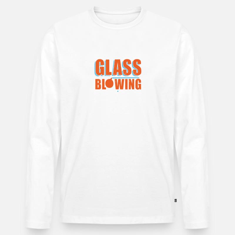 Turning Arsonists Into Artists - Glasbläser - Männer Premium Bio Langarmshirt - Weiß