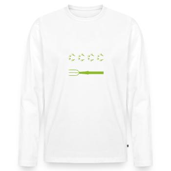 Frog Gigging Squad, Frog Hunt - Men's Premium Organic Long Sleeve Shirt - white - Front - Nico (187cm)