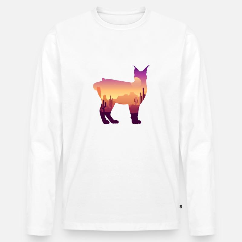 Karakal - Männer Premium Bio Langarmshirt - Weiß