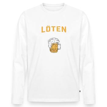 Löten ganz oder gar nicht Biertrinker lustige - Männer Premium Bio Langarmshirt - Weiß - Vorne - Nico (187cm)