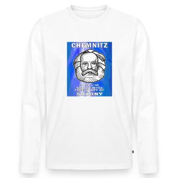 CHEMNITZ THE CITY IN THE FREE STATE OF SAXONY - Men's Premium Organic Long Sleeve Shirt - white - Front - Nico (187cm)