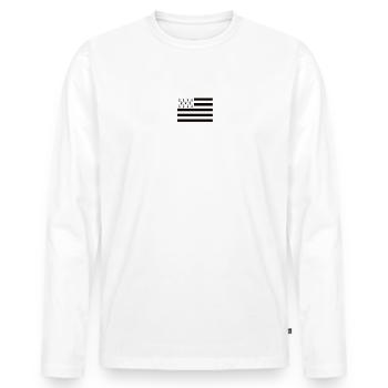 A Breton is never wrong, the truth is wrong - Men's Premium Organic Long Sleeve Shirt - white - Front - Nico (187cm)