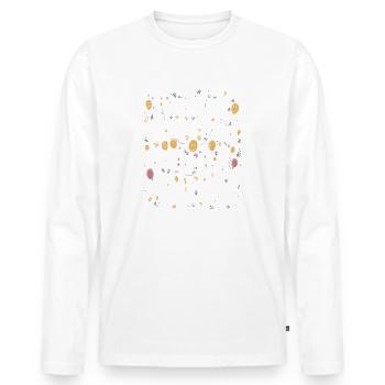 J’ai été laissé sans surveillance - T-shirt manches longues Premium bio Homme - blanc - Devant - Nico (187cm)