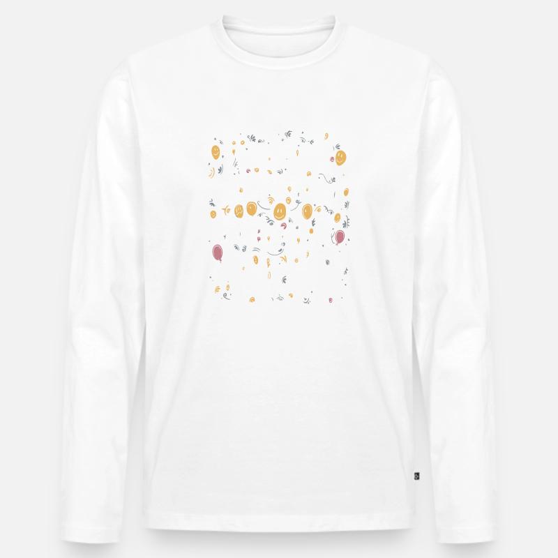 I Was Left Unsupervised - Men's Premium Organic Long Sleeve Shirt - white