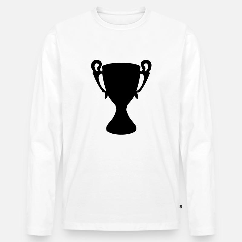 tazza - Männer Premium Bio Langarmshirt - Weiß