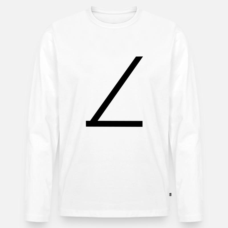Anschnallgurt - Männer Premium Bio Langarmshirt - Weiß