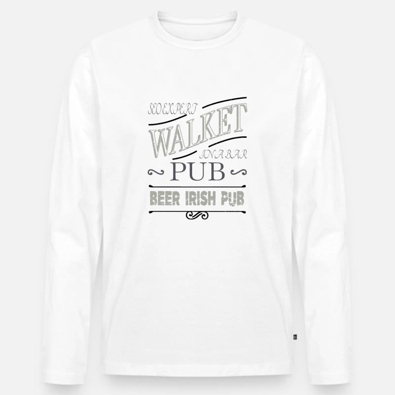 fathersday computer scientist computer science - Männer Premium Bio Langarmshirt - Weiß