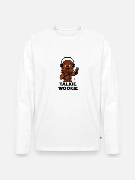 TALKIE WOOKIE - T-shirt manches longues Premium bio Homme - blanc