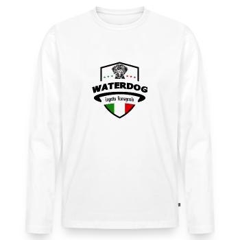 Wappen 2 1 - Männer Premium Bio Langarmshirt - Weiß - Vorne - Nico (187cm)