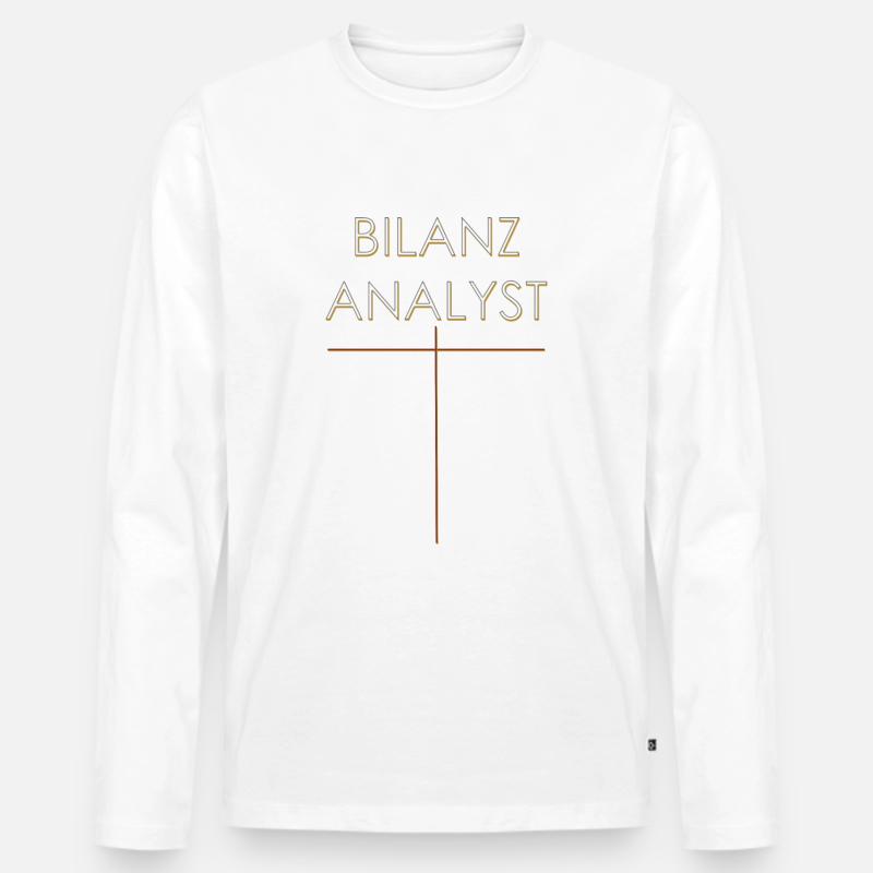 Bilanz Analyst - Männer Premium Bio Langarmshirt - undefined